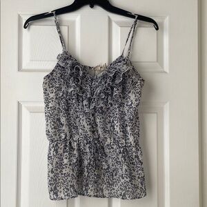 Mudd Spaghetti Strap Ruffle Blouse